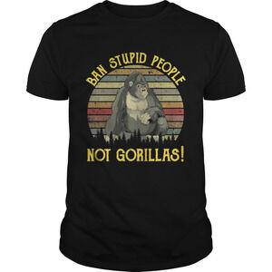 Band Stupid People Not Gorillas Retro Shirt